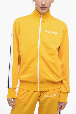 Solid Color Track Sweatshirt With contrasting side bands
