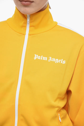 Solid Color Track Sweatshirt With contrasting side bands