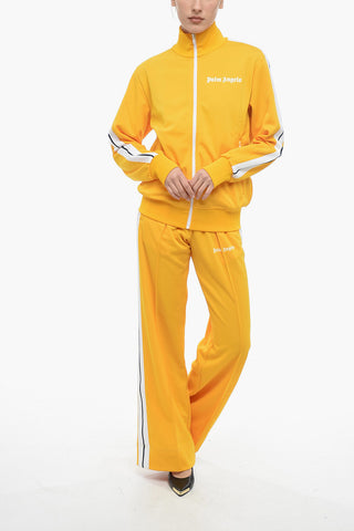 Solid Color Track Sweatshirt With contrasting side bands