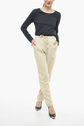 Pantaloni In Seta VIAMAO Con Coulisse