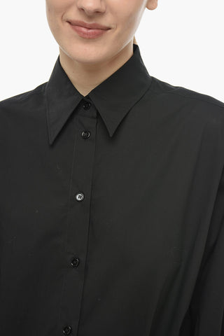 MM6 Cotton Shirt Dress with 2-Piece Design