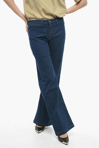 Stretchy Rinsed Flared Fit Jeans
