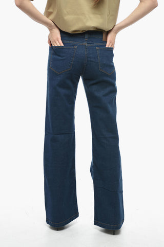 Stretchy Rinsed Flared Fit Jeans