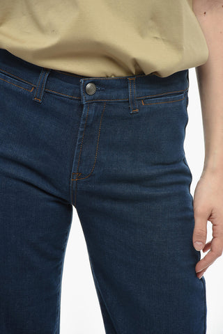 Stretchy Rinsed Flared Fit Jeans