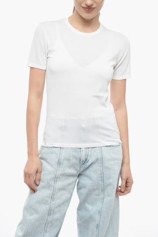 Viscose Blend Crewneck T-shirt