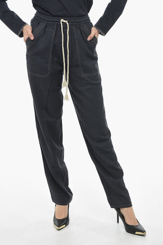 Silk VIAMAO Pants With Drawstring