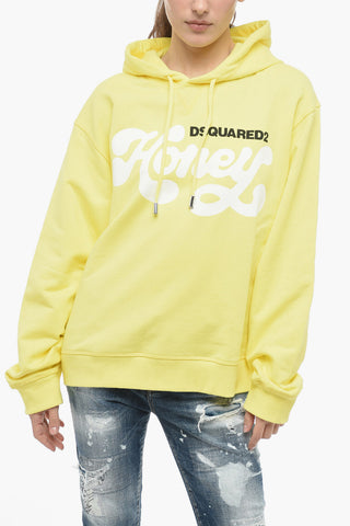 HONEY Printed Cotton Hoodie