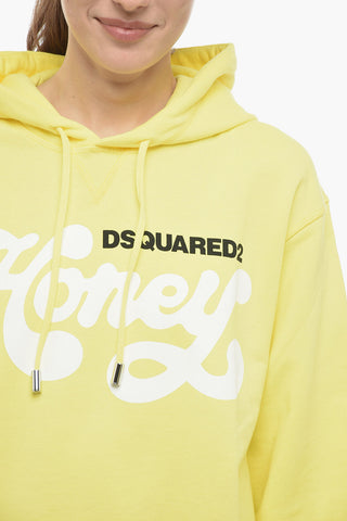 HONEY Printed Cotton Hoodie
