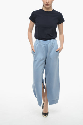 MM6 Brushed Cotton Swetpants with Opened Bottom