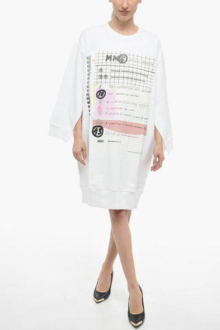 MM6 OVERSIZED FIT Jersey Dress with Print