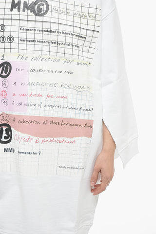 MM6 OVERSIZED FIT Jersey Dress with Print