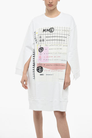MM6 OVERSIZED FIT Jersey Dress with Print
