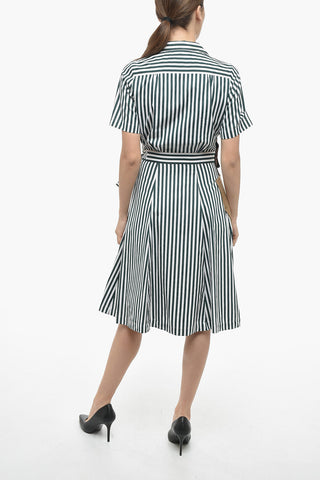 MM1 Awning Popeline Shirt Dress with Patches