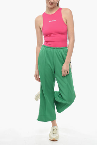 Flared Track Pants with Contrast Side Bands