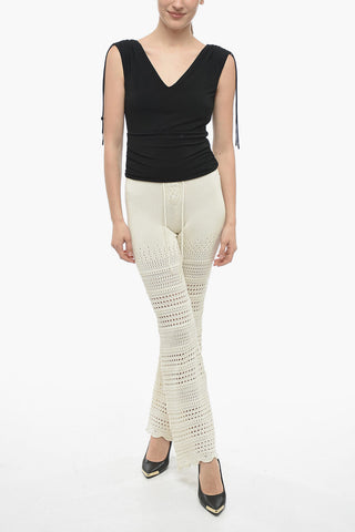 STUDIO Ruched Cropped Sleeveless Top