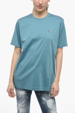 UNISEX RED TAG T-shirt Girocollo T-JUST-DOVAL-PJ a Tinta unita con Logo A Toppa
