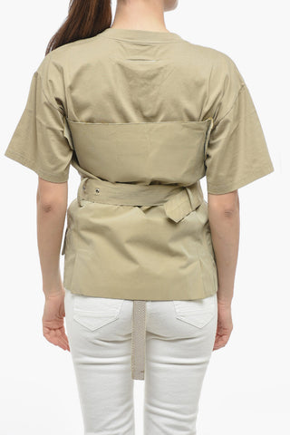 MM0 Strapless Cotton Top with Belt