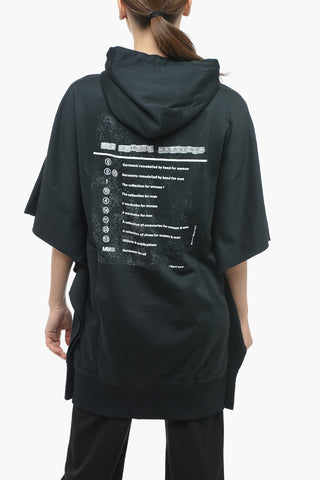 MM6 Printed Tee-Dress with Hood