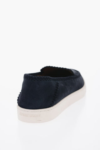 Sneakers Slip-on in Camoscio