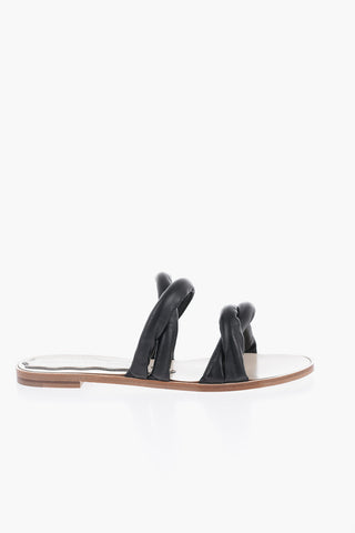 Leather Sandals MARSHMALLOW FLAT