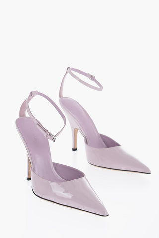 Patent Leather ELIZA DAWN Ankle Strap Pumps with Point Toe 10,5cm