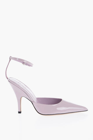 Patent Leather ELIZA DAWN Ankle Strap Pumps with Point Toe 10,5cm