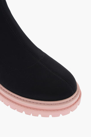 MICHAEL Stivaletti Sock COMET in Tessuto Tecnico con Suola Track 5cm