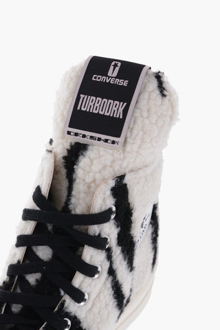 ALL STAR CHUCK TAYLOR 70 DRK SHDW Sneakers Alte TURBODRK in Eco-Shearling a Fantasia Animalier