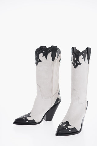 Suede RODEO Western Boots Heel 11cm