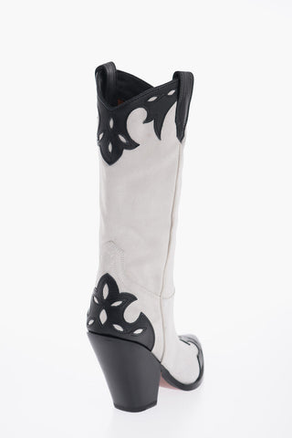 Suede RODEO Western Boots Heel 11cm