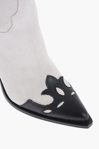 Suede RODEO Western Boots Heel 11cm