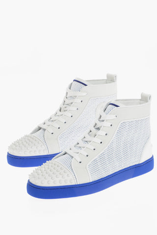 MICHAEL Two-Tone LOU SPIKE ORLATO High-Top Sneakers with Studs Details on the Toe