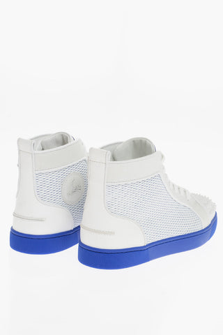 MICHAEL Two-Tone LOU SPIKE ORLATO High-Top Sneakers with Studs Details on the Toe