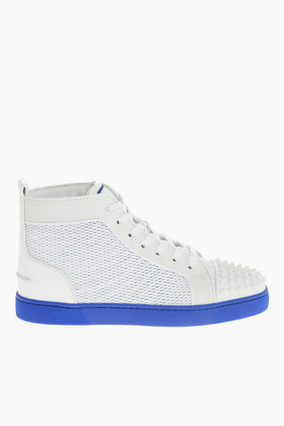 MICHAEL Two-Tone LOU SPIKE ORLATO High-Top Sneakers with Studs Details on the Toe