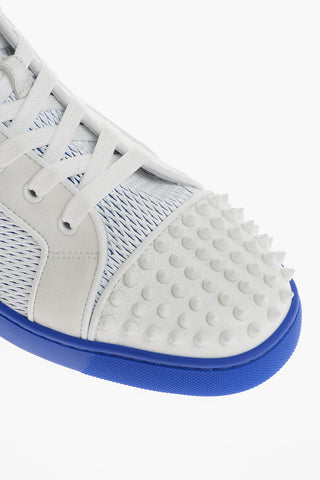 MICHAEL Two-Tone LOU SPIKE ORLATO High-Top Sneakers with Studs Details on the Toe
