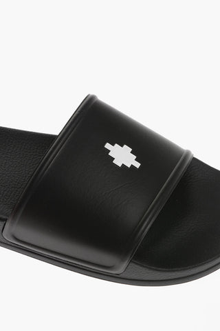 Solid Color COUNTY CROSS Slides with Contrasting Detail