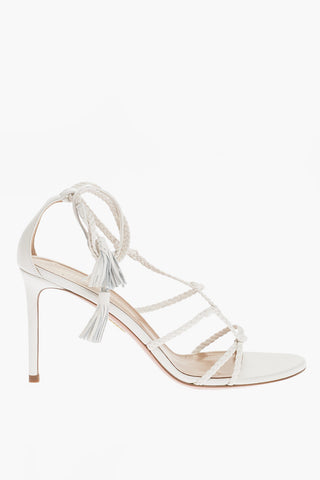 Leather BRASILIA Lace-up Sandals Heel 8.5cm