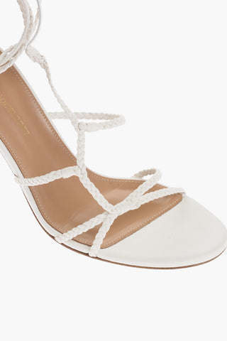 Leather BRASILIA Lace-up Sandals Heel 8.5cm