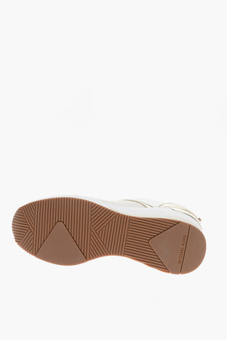 MICHAEL Lurex and Leather GEORGIE High-Top Sneakers with Golden Details