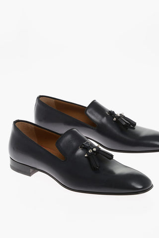 Solid Color Leather DANDELION Kiltie Loafers
