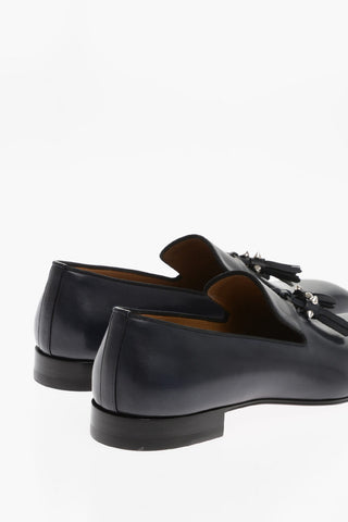 Solid Color Leather DANDELION Kiltie Loafers