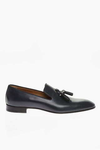 Solid Color Leather DANDELION Kiltie Loafers