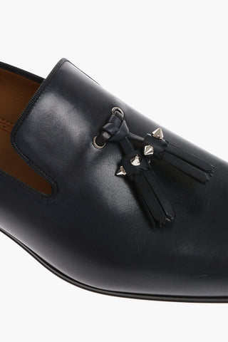 Solid Color Leather DANDELION Kiltie Loafers