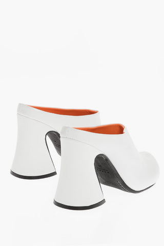Sabot in Pelle con Tacco 10cm