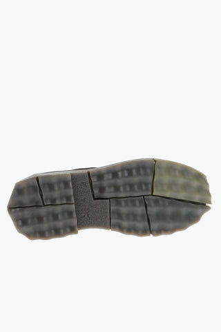 Leather Derby Shoes with Sponge Effect Sole