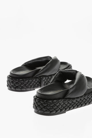 Faux Leather HENRY Thong Sandals with Platform 4.5cm