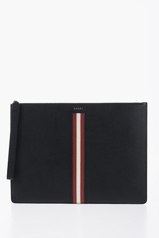 Saffiano Leather THALDEN Bag with Striped Front Detail