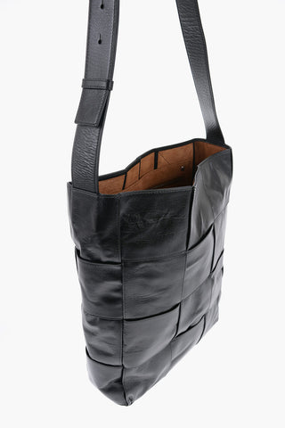 Braided Leather PAPER Shoulder Bag