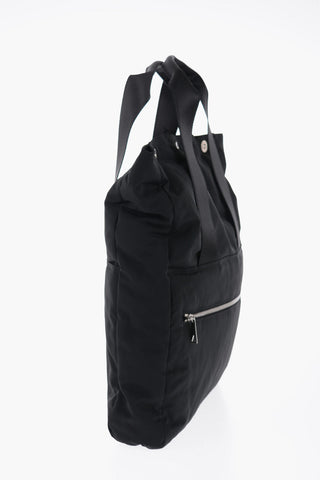 Solid Color Padded Maxi tote Bag wit Snap Buttons Closure