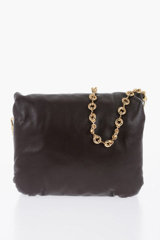 Padded Soft Leather GOYA Bag with Chain Shoulder Strap